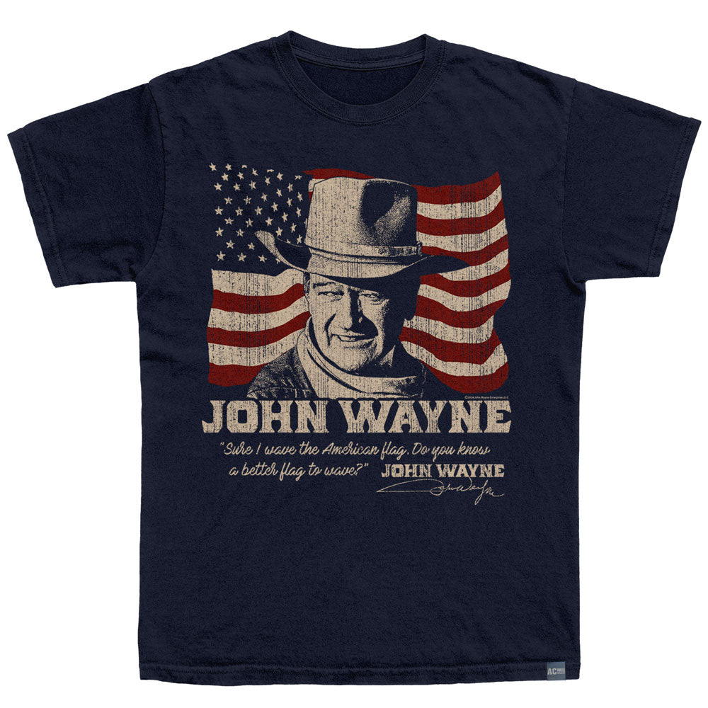 JOHN WAYNE Made in USA T-Shirt, FLAG