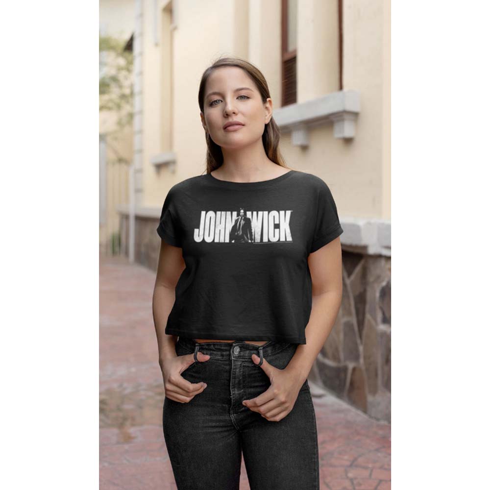 Women Exclusive JOHN WICK Crop, Big Logo