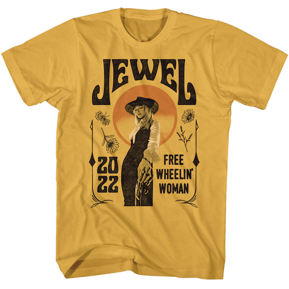 JEWEL Eye-Catching T-Shirt, FREEWHEELIN VINTAGE