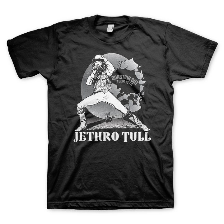 JETHRO TULL Powerful T-Shirt, Bursting Out Live