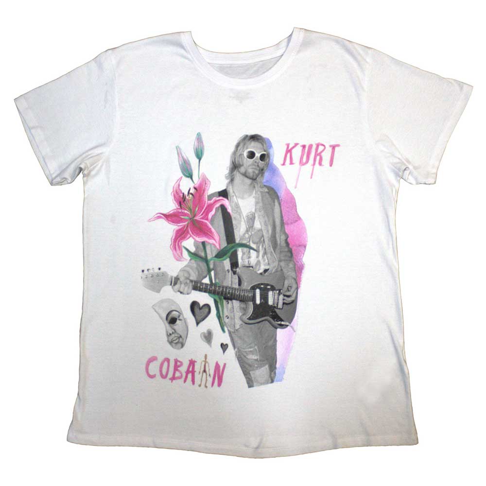 KURT COBAIN Attractive T-Shirt, Flower