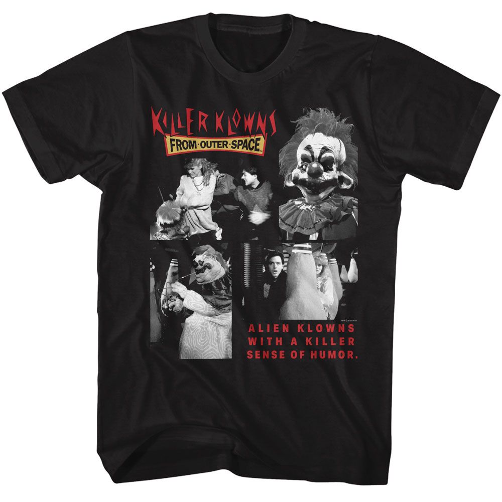 KILLER KLOWNS T-Shirt, Four Bw Photos