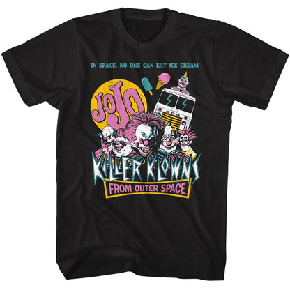 KILLER KLOWNS Eye-Catching T-Shirt, IN SPACE NO ICE CREAM