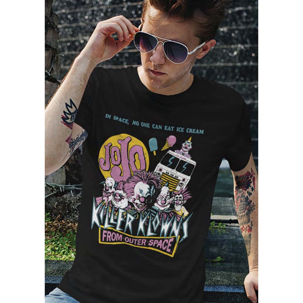 KILLER KLOWNS Eye-Catching T-Shirt, IN SPACE NO ICE CREAM