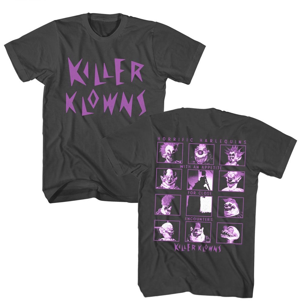 KILLER KLOWNS Terrific T-Shirt, HORRIFIC HARLEQUINS