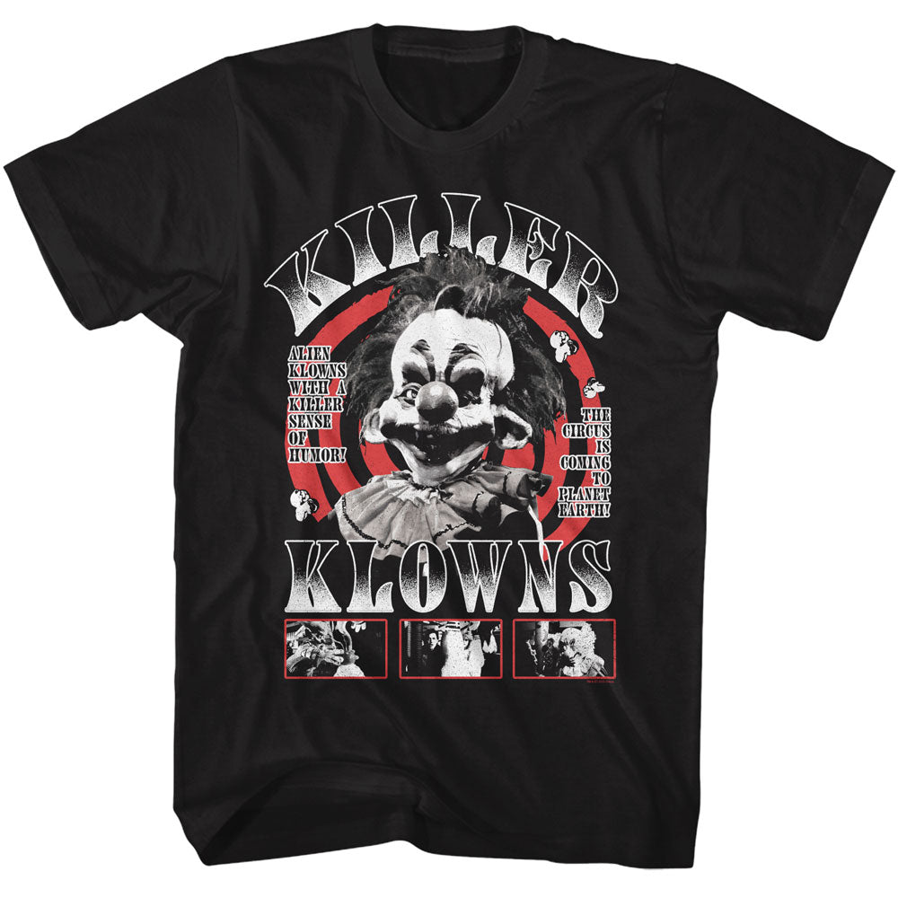 KILLER KLOWNS Eye-Catching T-Shirt, SPIRAL