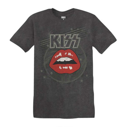 KISS Pigment Dyed T-Shirt, Big Red Kiss