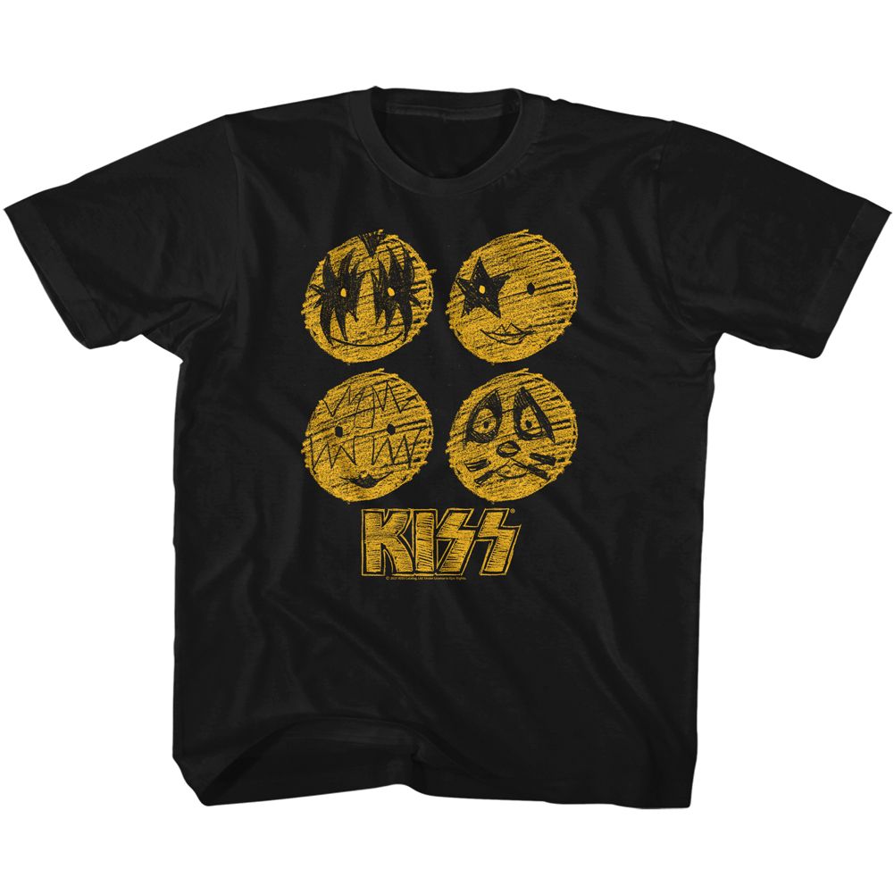 KISS Eye-Catching T-Shirt, SKETCHY FACES