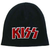 KISS Attractive Beanie Hat, Red On White Logo