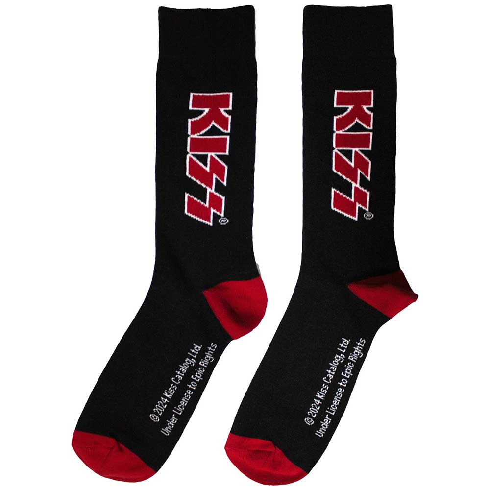 KISS Unisex Ankle Socks, Red Logo