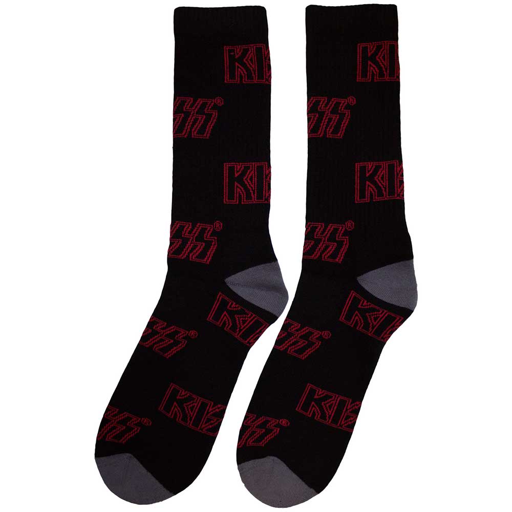 KISS Unisex Ankle Socks, Logo Pattern