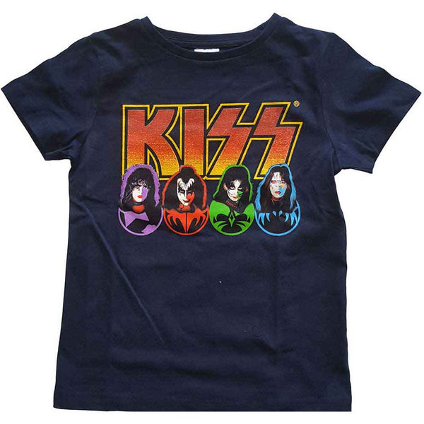 KISS Attractive Kids T-shirt, Faces & Icons