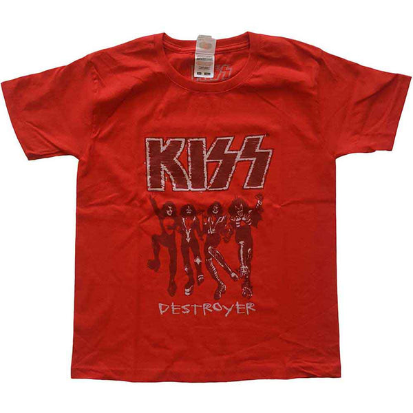 KISS Attractive Kids T-shirt, Destroyer Sketch