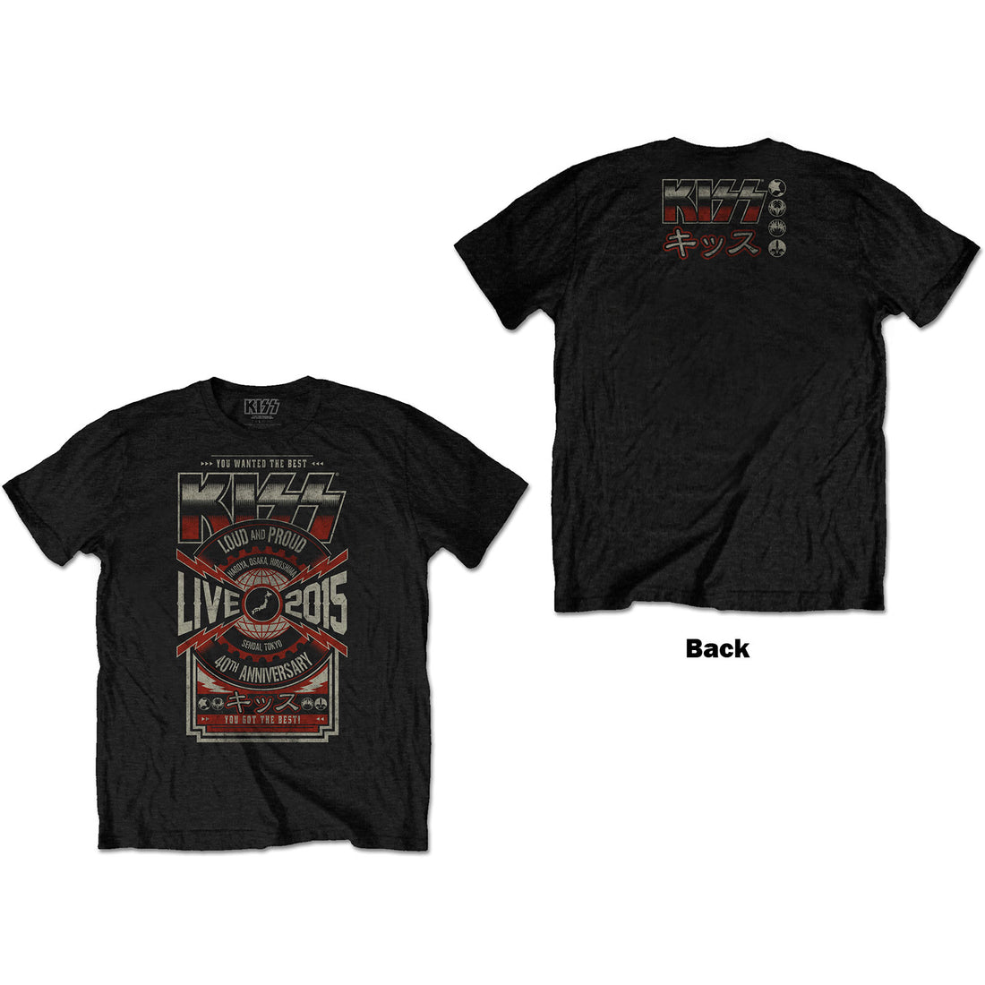 KISS Attractive T-Shirt, Japan Live 2015