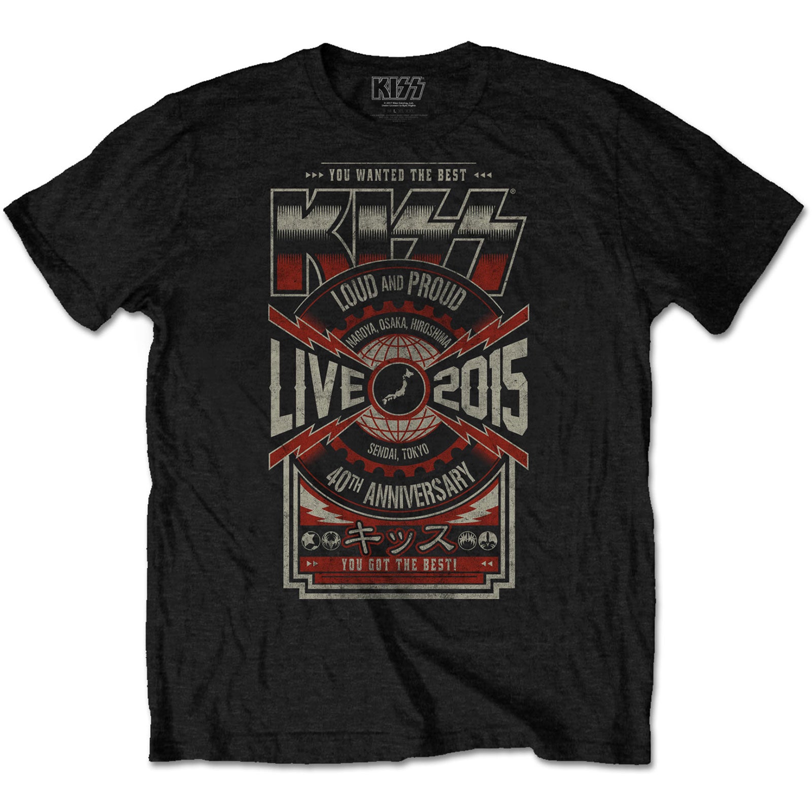 KISS Attractive T-Shirt, Japan Live 2015