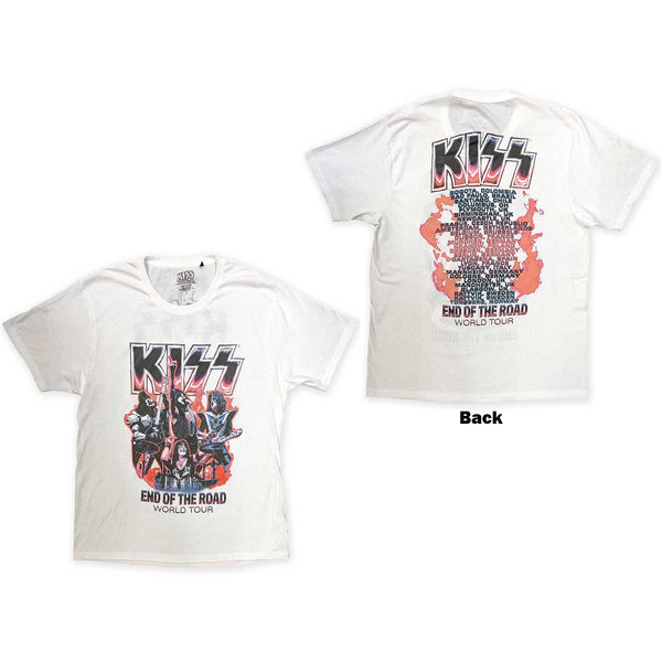 KISS Attractive T-Shirt, End Of The Road Band Playing