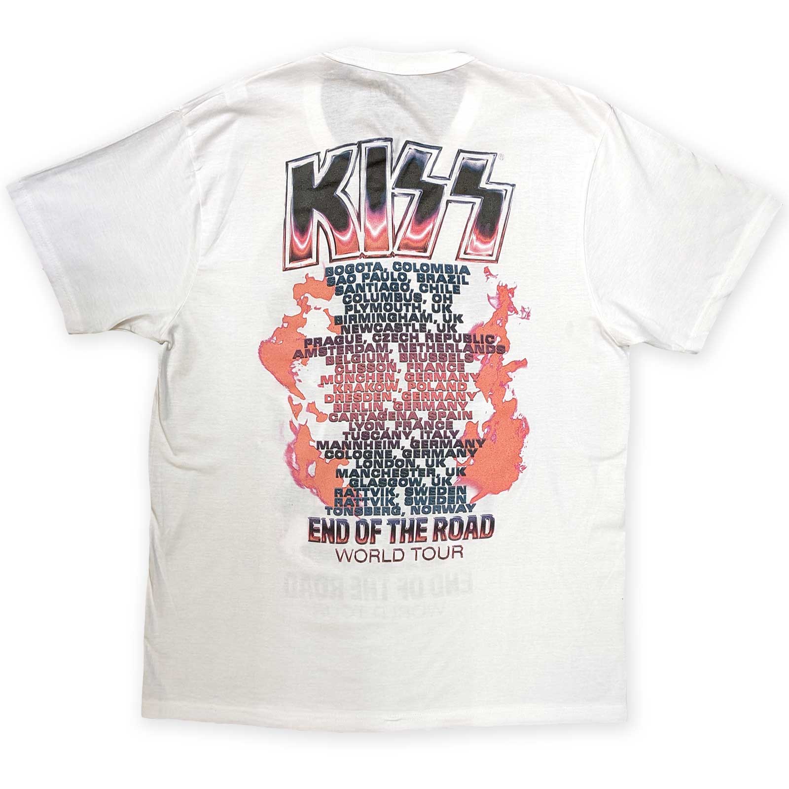 KISS Attractive T-Shirt, End Of The Road Band Playing