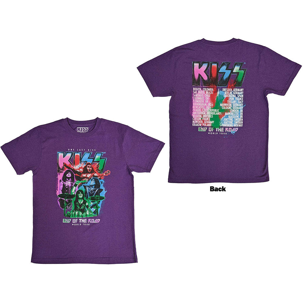 KISS Attractive T-Shirt, End Of The Road Colour Pop