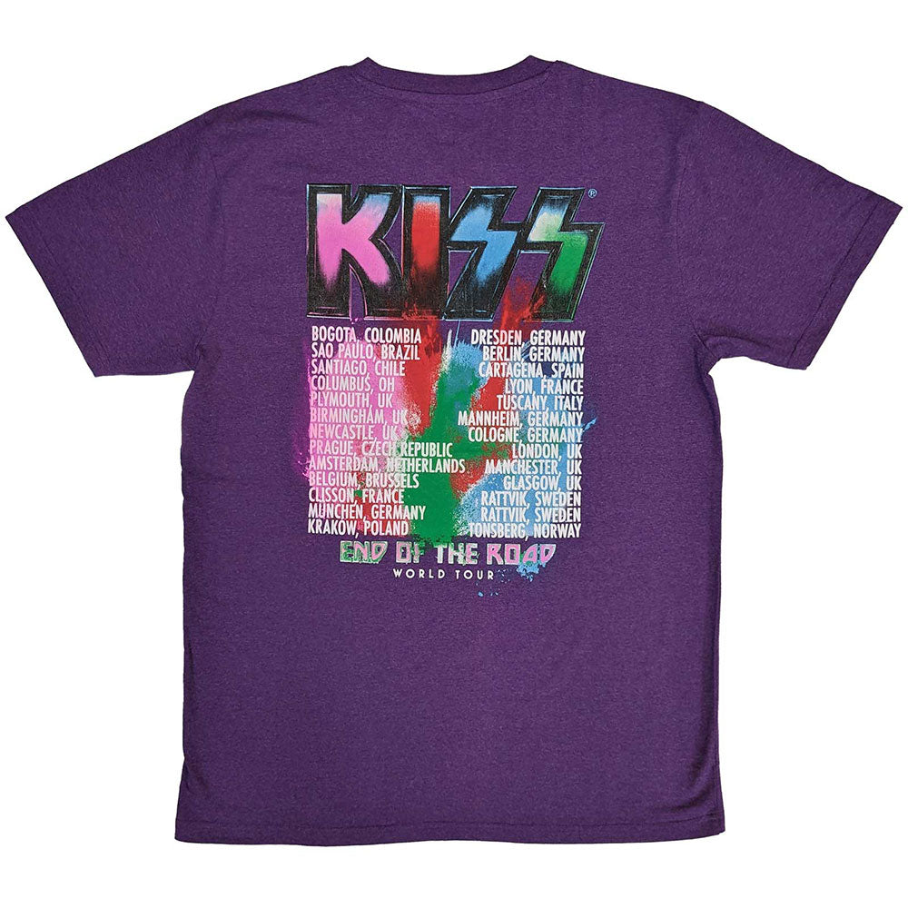 KISS Attractive T-Shirt, End Of The Road Colour Pop