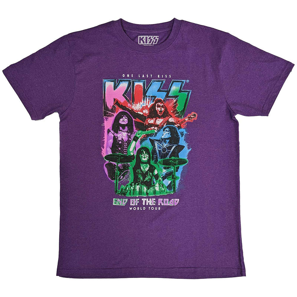 KISS Attractive T-Shirt, End Of The Road Colour Pop