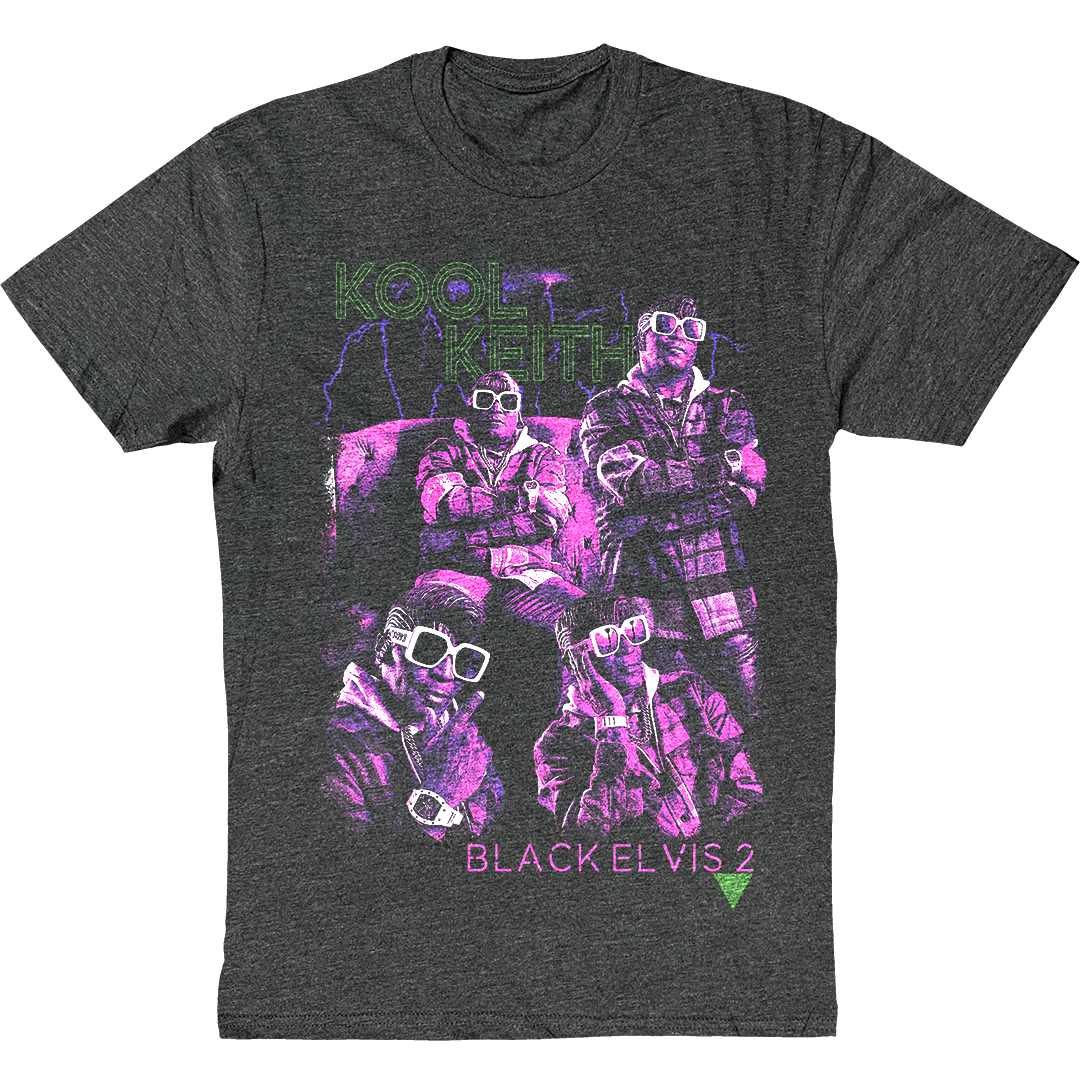 Kool Keith Collage T-Shirt in Charcoal Grey