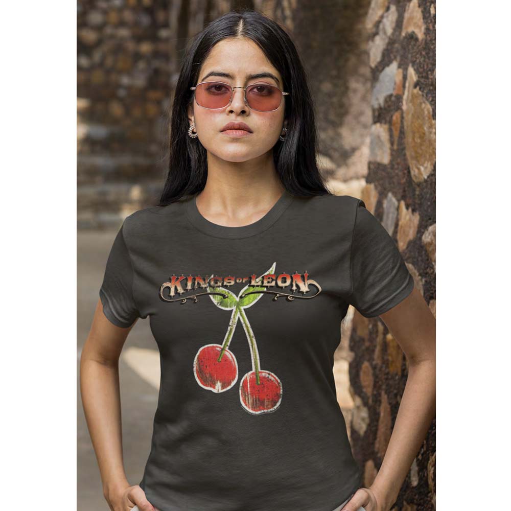 KINGS OF LEON Eye-Catching T-Shirt, Novo Cherris