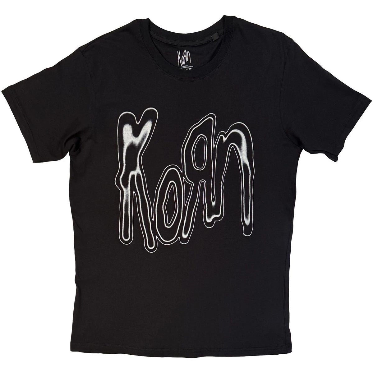 KORN Attractive T-Shirt, Metallic Logo
