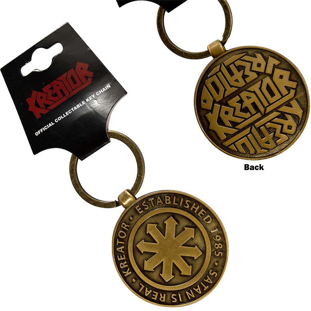 KREATOR Keychain, Satan Is Real Emblem