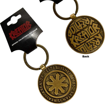 KREATOR Keychain, Satan Is Real Emblem