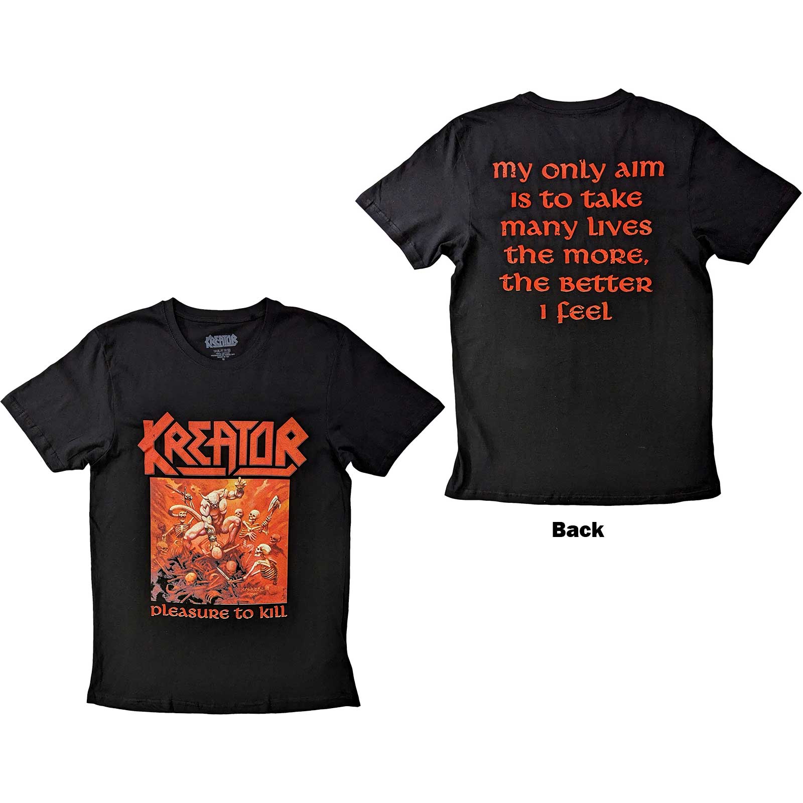 KREATOR Attractive T-Shirt, Pleasure to Kill