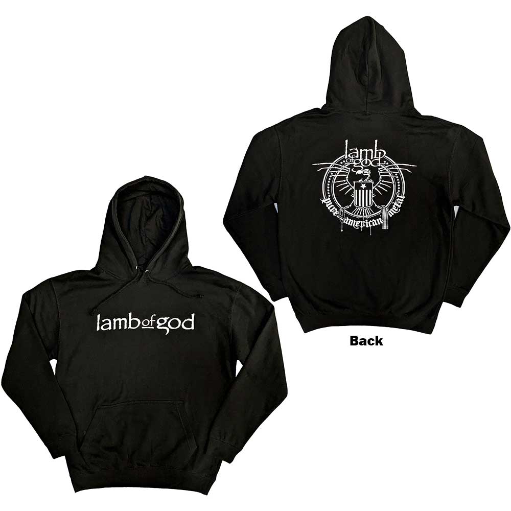 LAMB OF GOD Attractive Hoodie, Skeleton Eagle