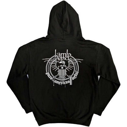 LAMB OF GOD Attractive Hoodie, Skeleton Eagle