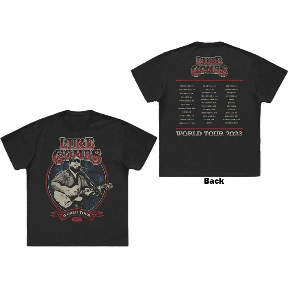 LUKE COMBS Attractive T-shirt, Tour ‘23 Guitar Photo