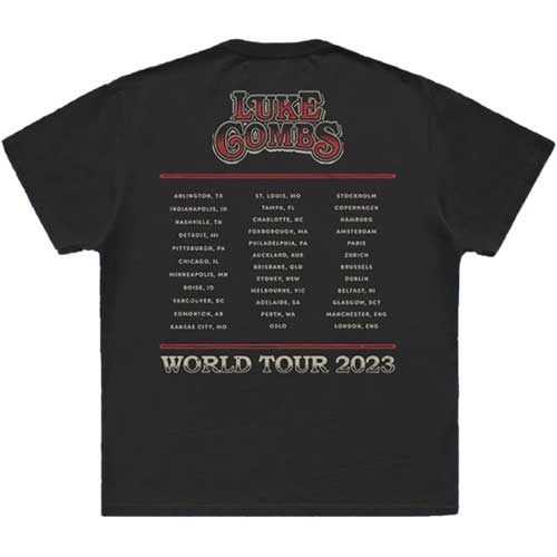 LUKE COMBS Attractive T-shirt, Tour ‘23 Guitar Photo