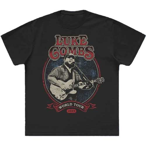 LUKE COMBS Attractive T-shirt, Tour ‘23 Guitar Photo