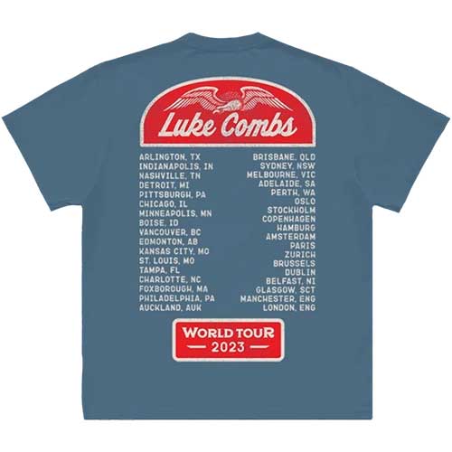 LUKE COMBS Attractive T-shirt, Tour ‘23 Wings