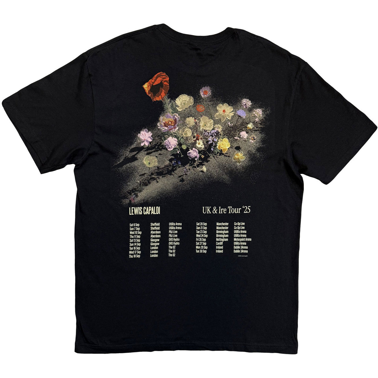 LEWIS CAPALDI Attractive T-Shirt, Flowers Tour &