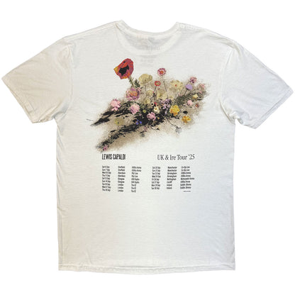 LEWIS CAPALDI Attractive T-Shirt, Flowers UK Tour &