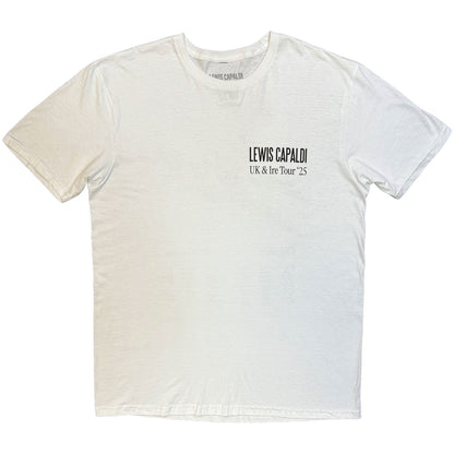 LEWIS CAPALDI Attractive T-Shirt, Flowers UK Tour &