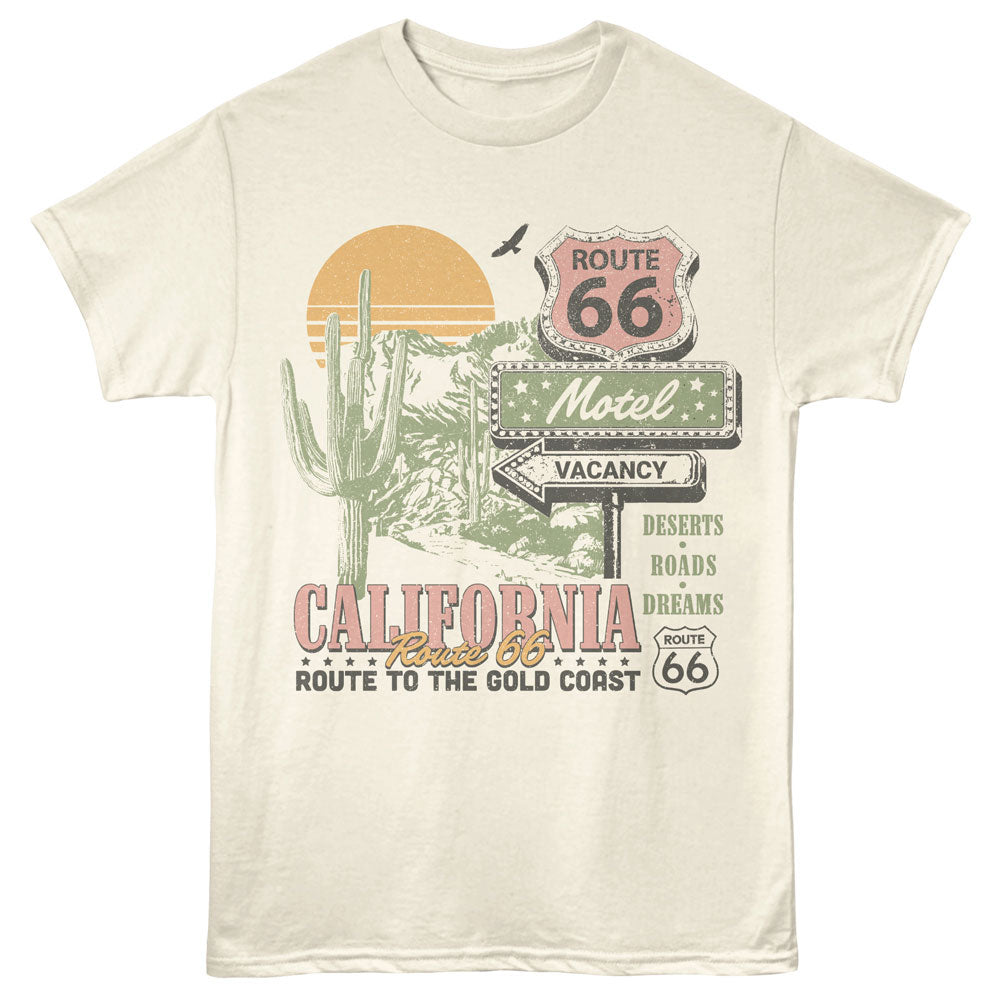 ROUTE 66 Eye-Catching T-Shirt, The Gold Coast