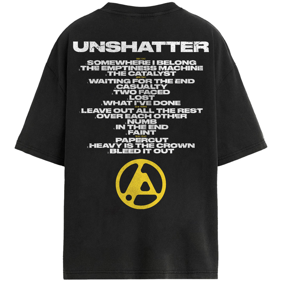 LINKIN PARK Attractive T-Shirt, Unshatter Tracklist