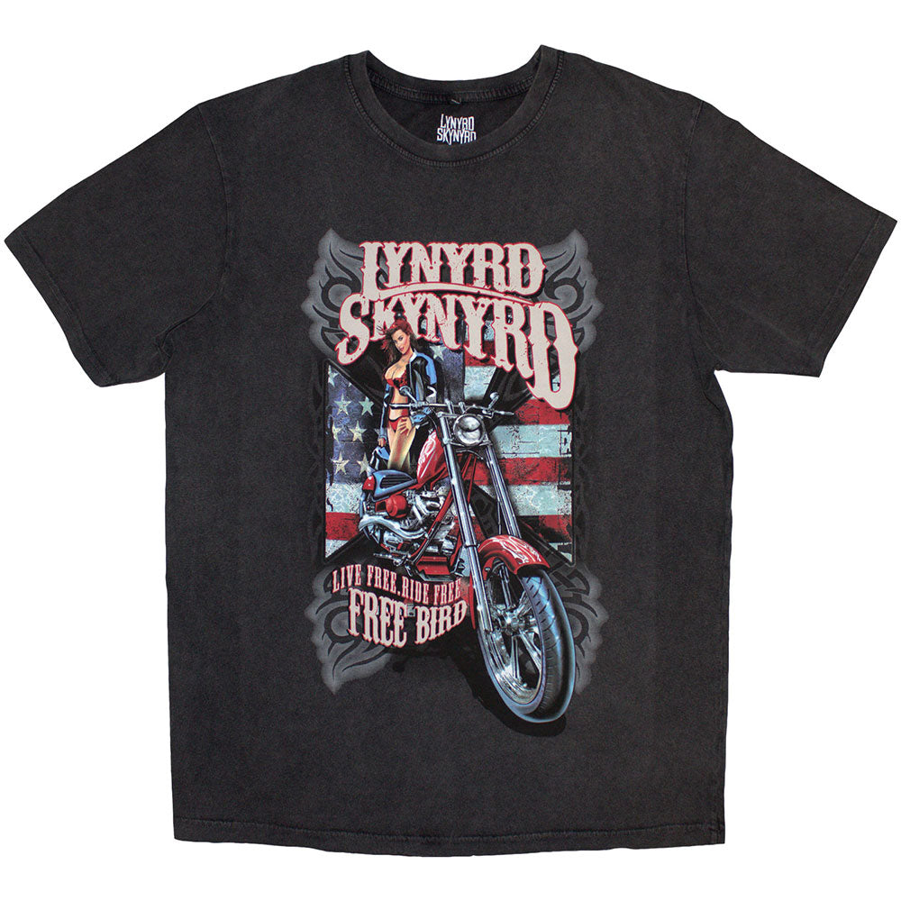 LYNYRD SKYNYRD Stone Wash T-Shirt, Ride Free