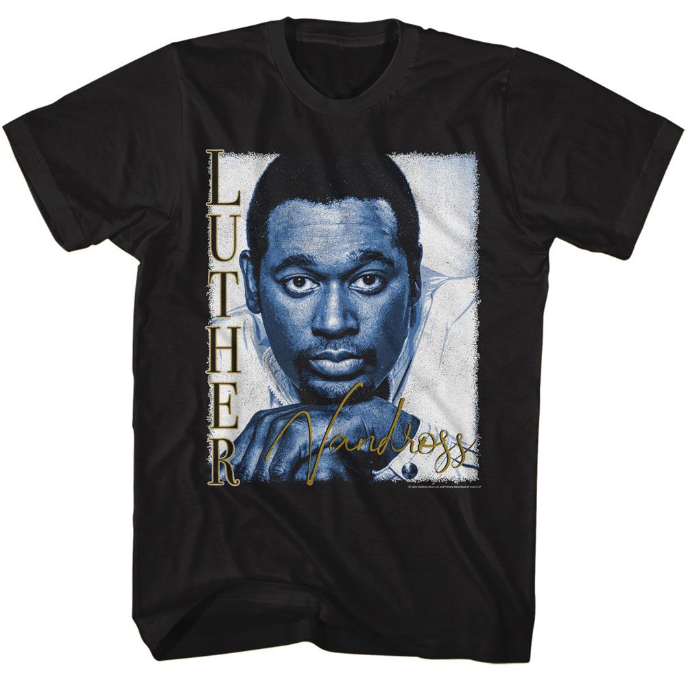 LUTHER VANDROSS Eye-Catching T-Shirt, Signature