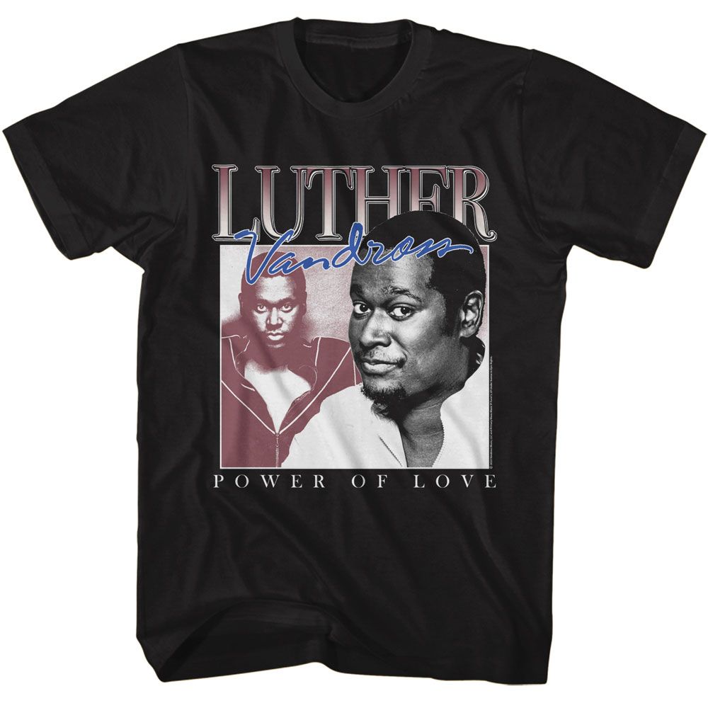 LUTHER VANDROSS Eye-Catching T-Shirt, Power of Love | Authentic Band Merch