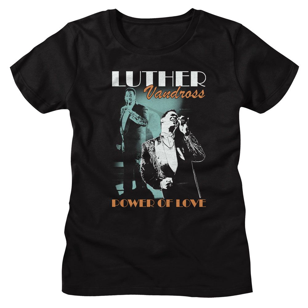 LUTHER VANDROSS T-Shirt for Ladies, Singing On Stage