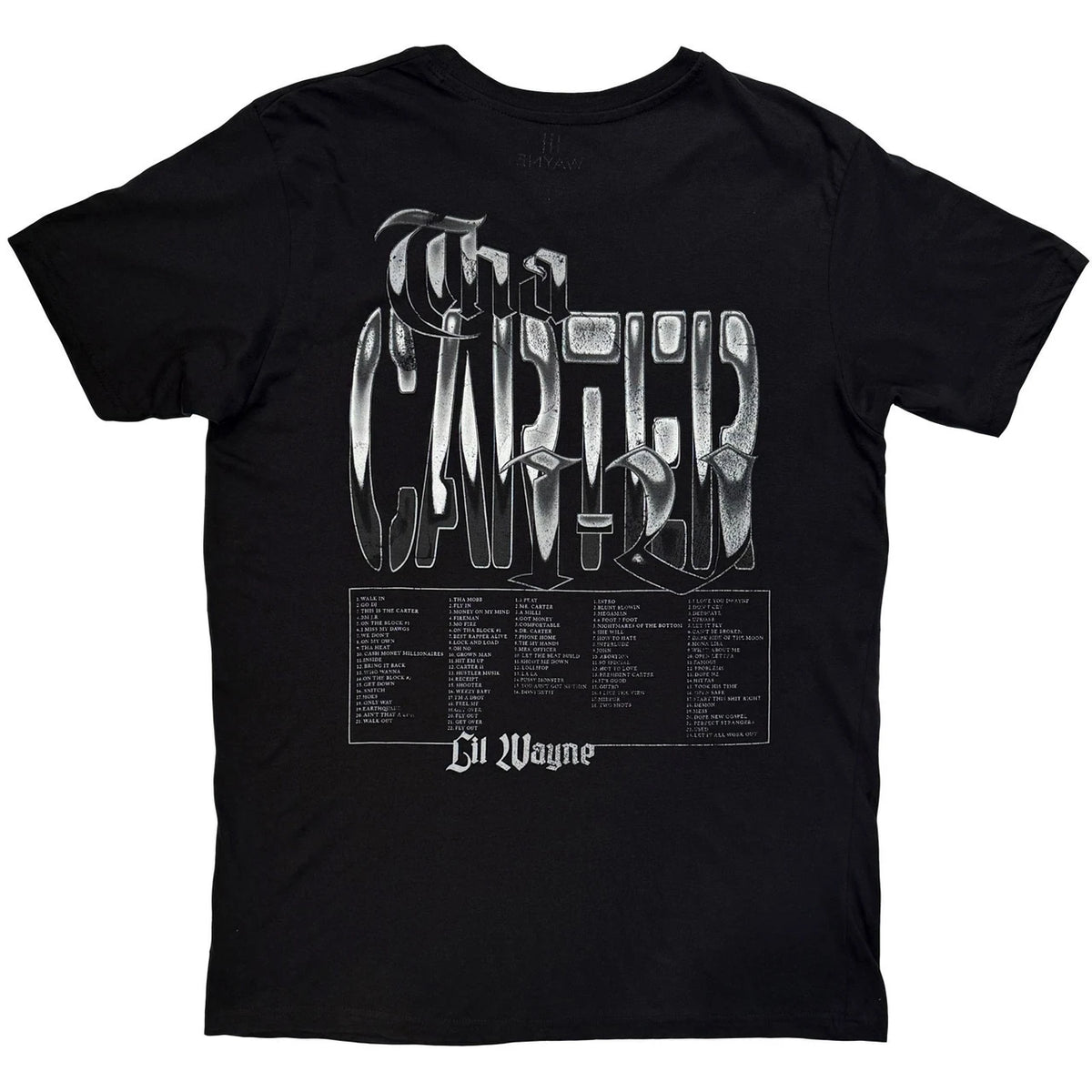 Lil Wayne The Carter Tracklist Carbon T-Shirt