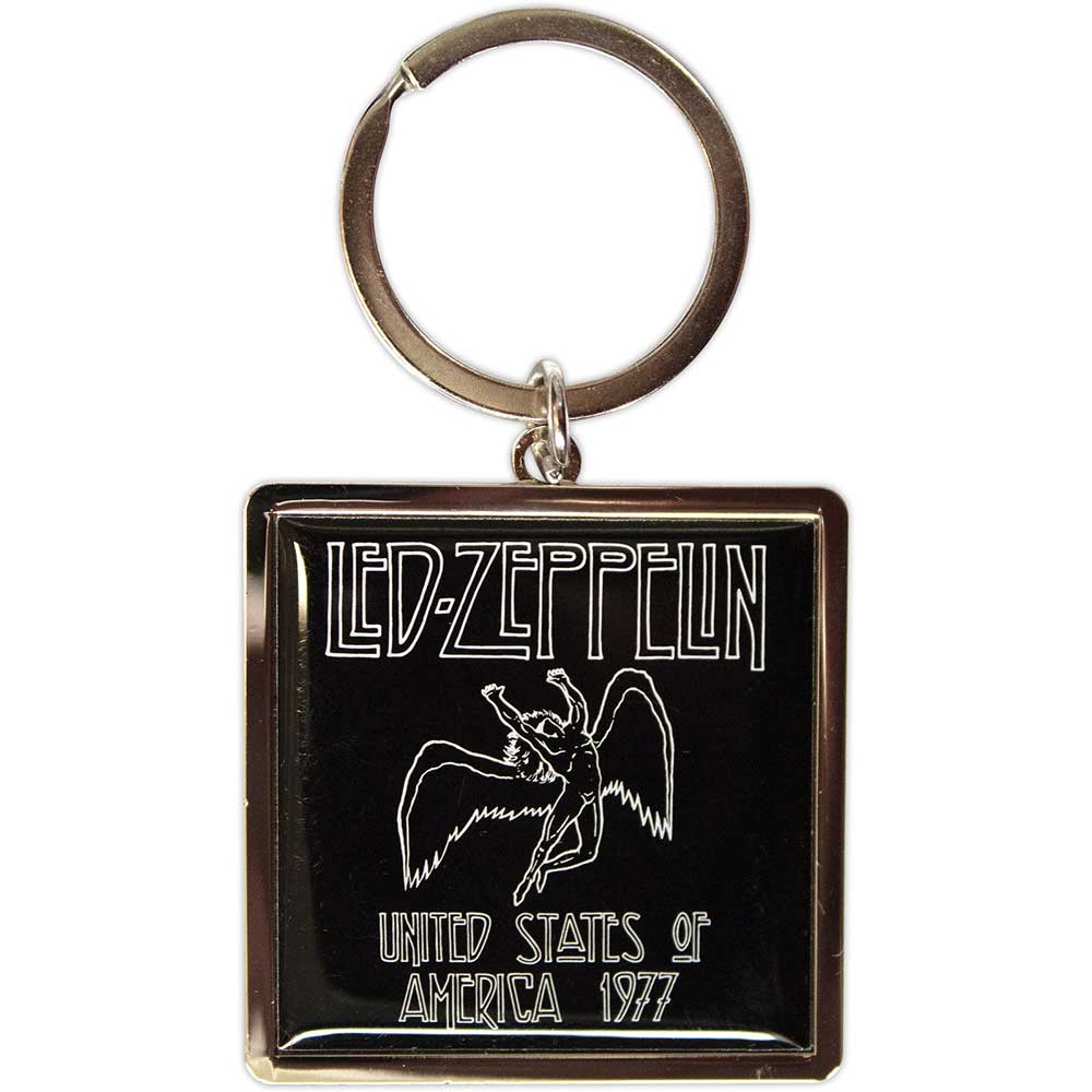 LED ZEPPELIN Keychain, 1977 Usa Tour | Authentic Band Merch