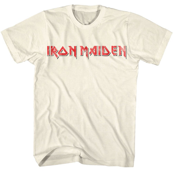 IRON MAIDEN Eye-Catching T-Shirt, Red Logo
