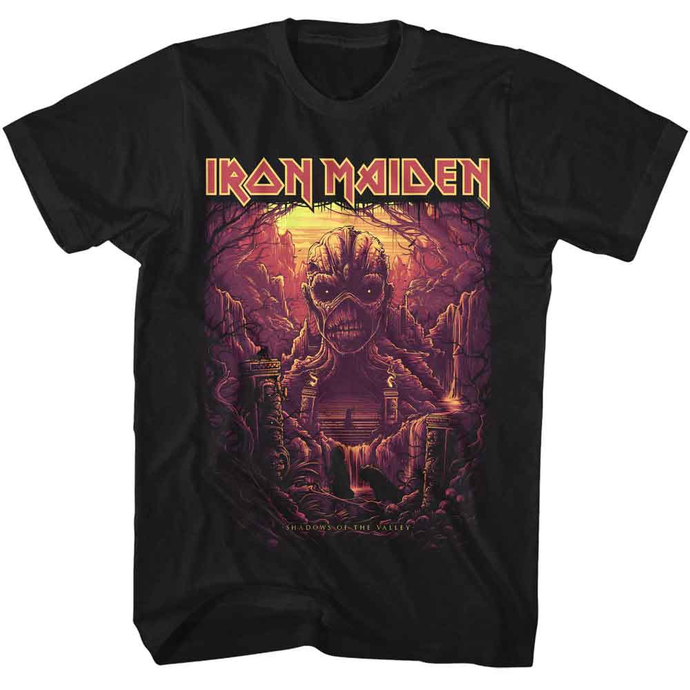 IRON MAIDEN Eye-Catching T-Shirt, SHADOWS OF THE VALLEY