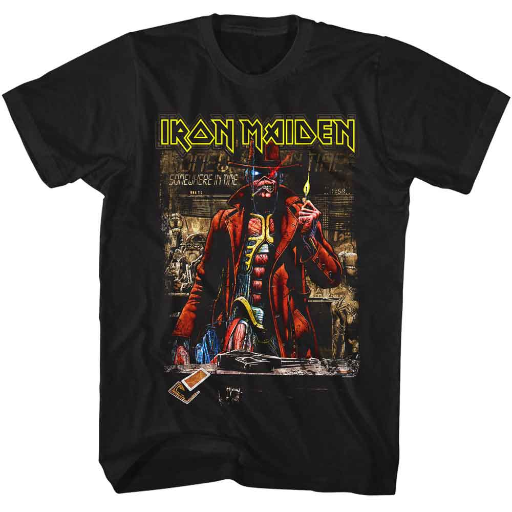 IRON MAIDEN Eye-Catching T-Shirt, SOMEWHERE IN TIME